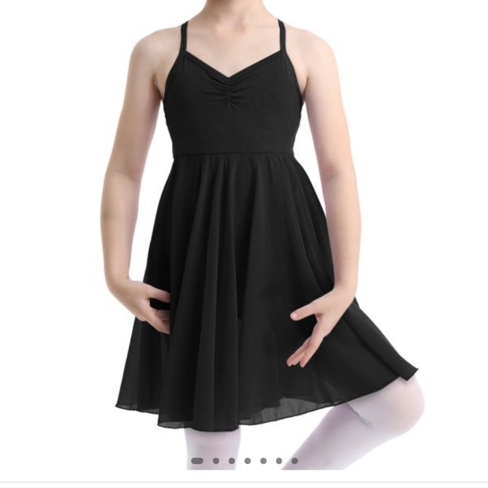 iEFiEL Chiffon Black Ballet Dress CXL